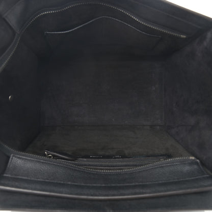 Celine Drummed Calfskin Mini Luggage Black 7 of 14