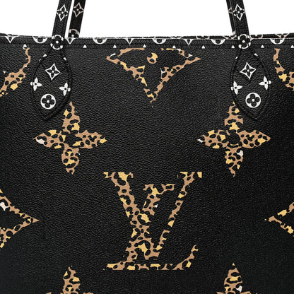 Louis Vuitton Monogram Giant Jungle Neverfull MM Black 7 of 10