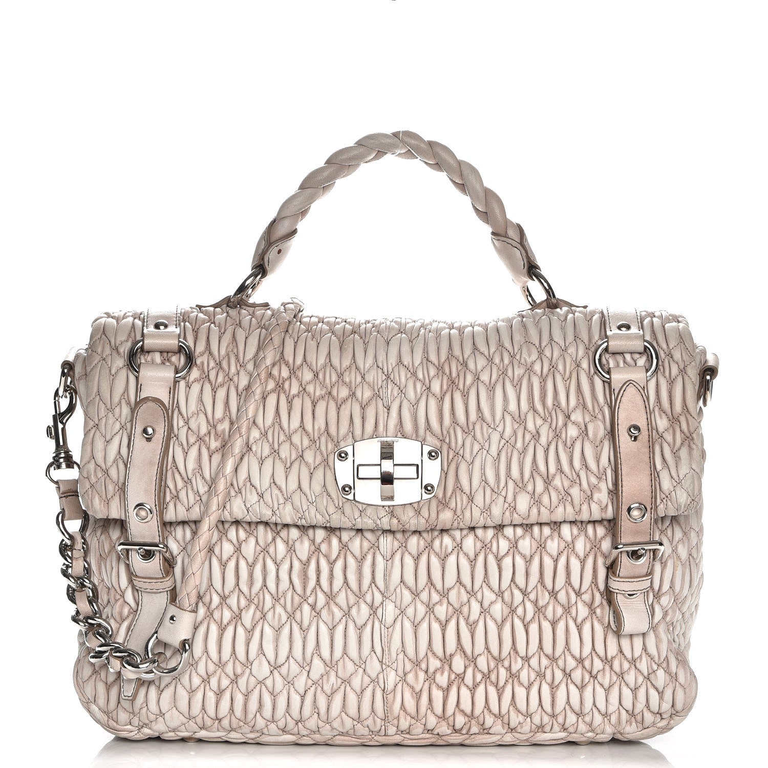 Miu Miu Nappa Matelasse Flap Satchel 1 of 11