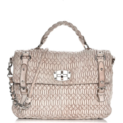 Miu Miu Nappa Matelasse Flap Satchel 1 of 11