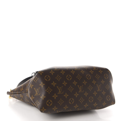 Louis Vuitton Monogram Flower Zipped Tote MM Black 4 of 10