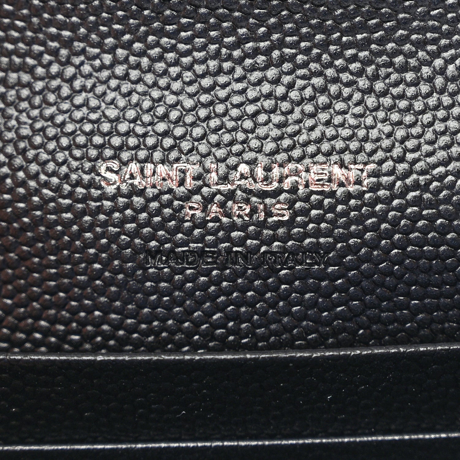 Saint Laurent Grain De Poudre Matelasse Chevron Small Monochrome Monogram Envelope Wallet Black 6 of 9