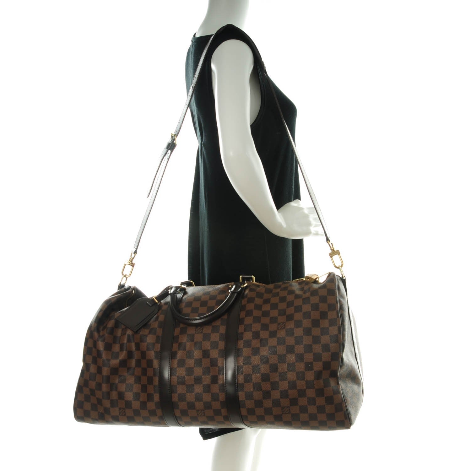 Louis Vuitton Damier Ebene Keepall Bandouliere 55 2 of 7