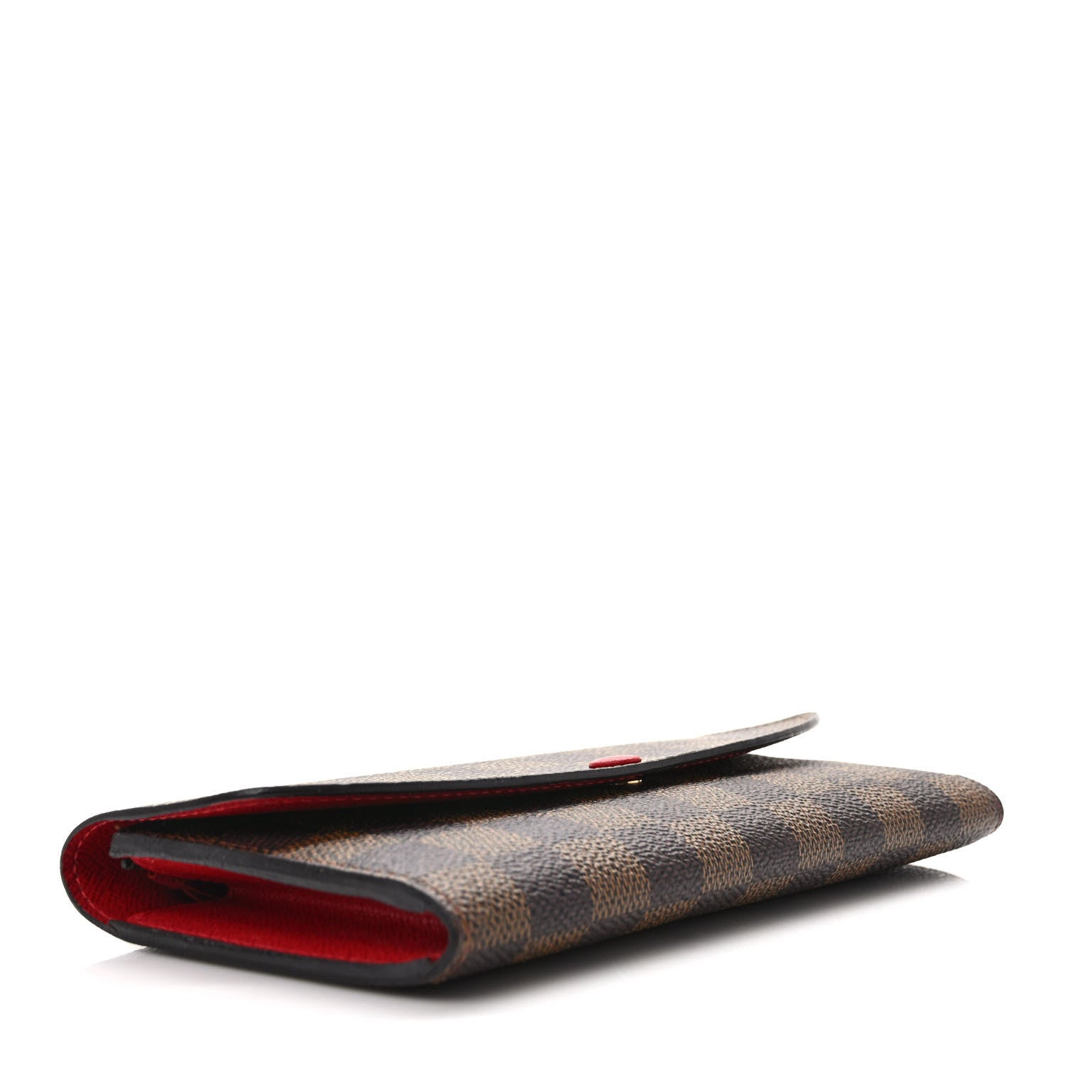 Louis Vuitton Damier Ebene Emilie Wallet Red 4 of 8