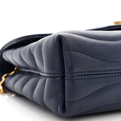 Louis Vuitton Calfskin New Wave Chain Bag MM NM Bleu Nuit 8 of 9
