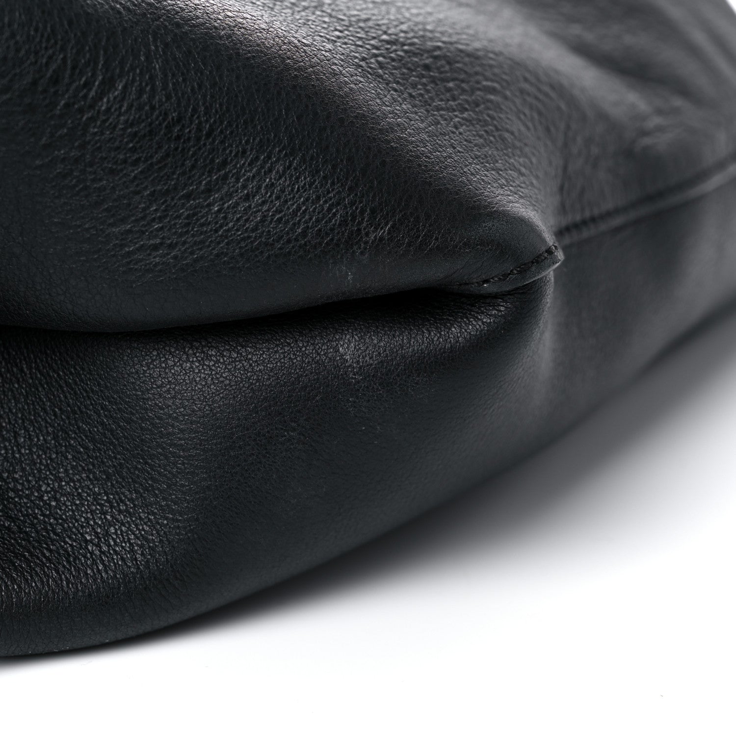 Burberry Calfskin Grommet Hobo Black 15 of 16