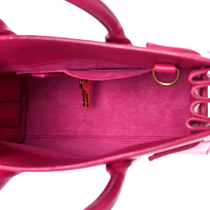 Saint Laurent Calfskin Nano Sac De Jour Lipstick Fuchsia 4 of 9