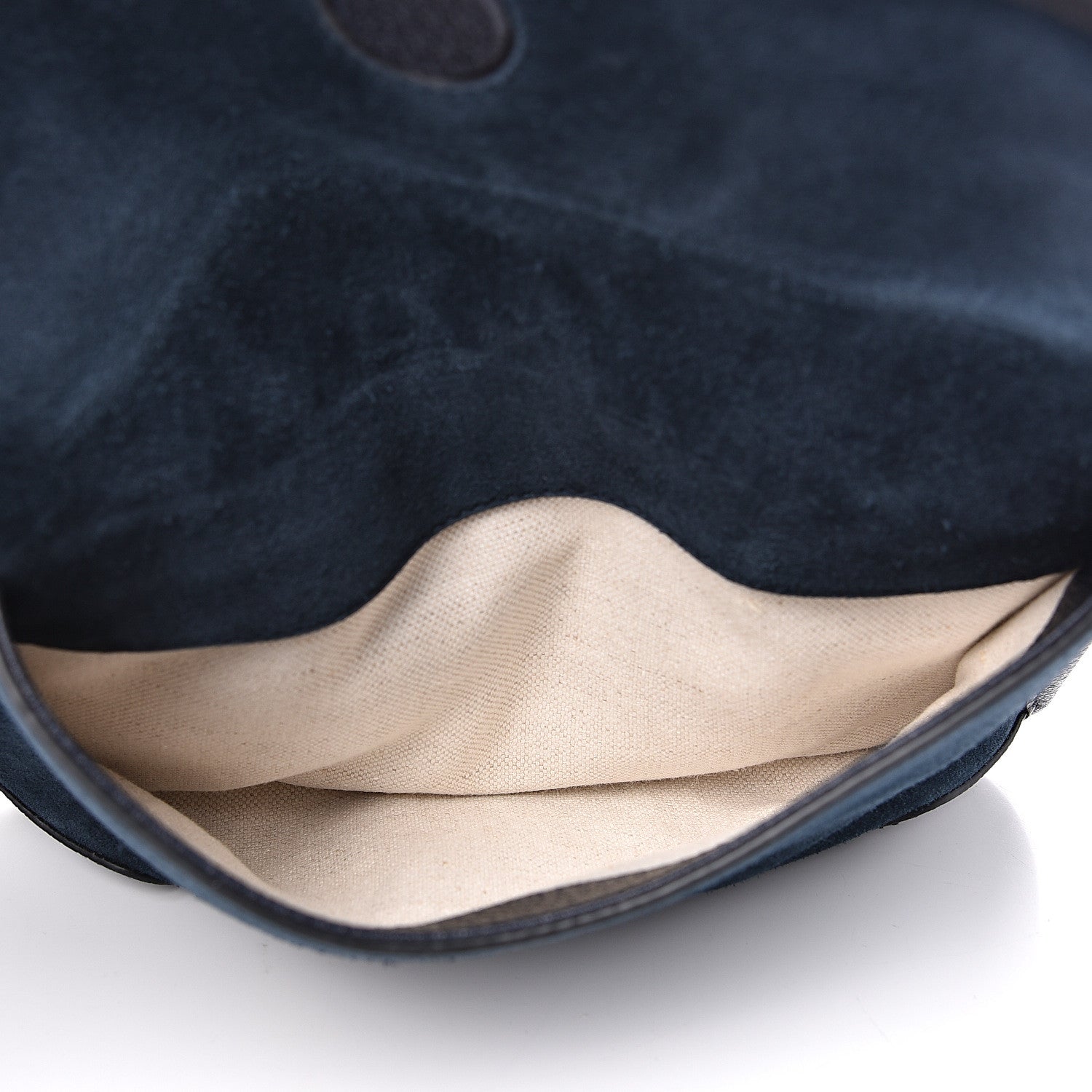 Gucci Suede Web Small Neo Vintage Double Flap Messenger Bag Blue 5 of 13