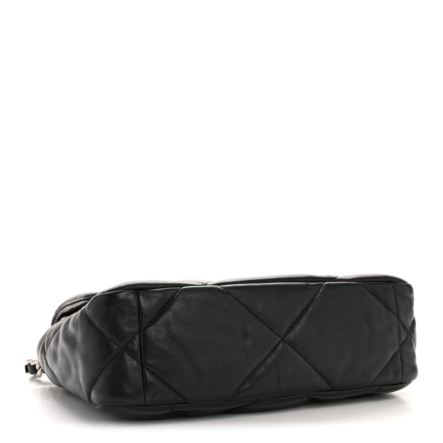 Lambskin Quilted Medium Chanel 19 Flap Black