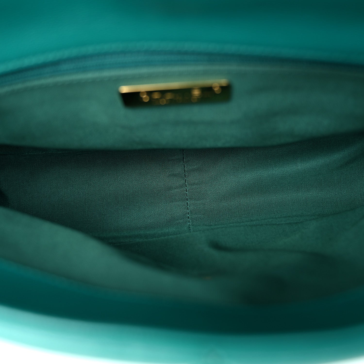 Chanel Lambskin Quilted Large Chanel 19 Flap Dark Green 5 of 10