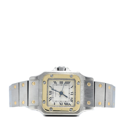 Cartier Stainless Steel 18K Yellow Gold 24mm Santos De Cartier Galbee Automatic Watch 4 of 7