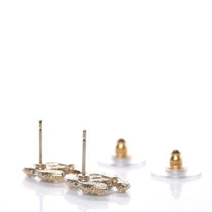Chanel Pearl CC Earrings Light Gold 4 of 5