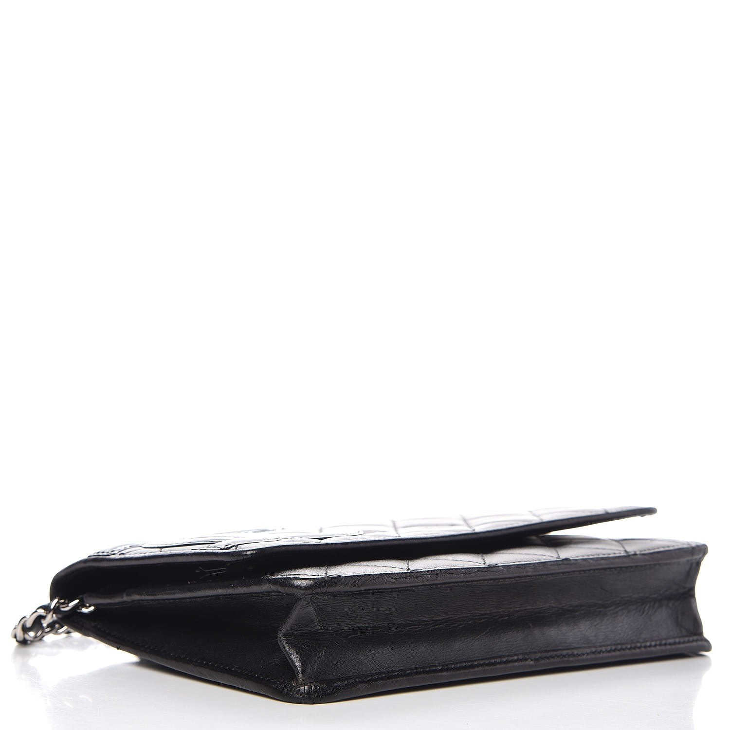 Chanel Calfskin Quilted Cambon Wallet On Chain WOC Black 4 of 12
