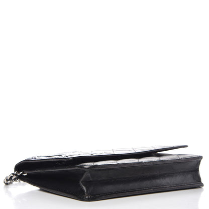 Chanel Calfskin Quilted Cambon Wallet On Chain WOC Black 4 of 12