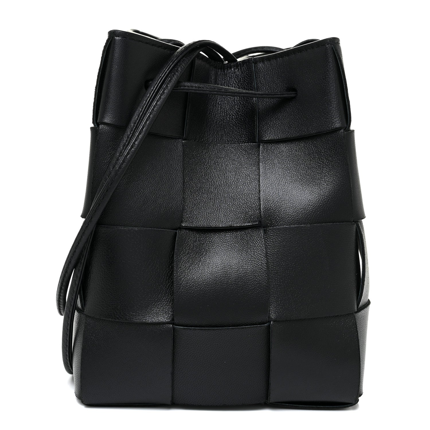 Bottega Veneta Nappa Maxi Intrecciato Cassette Bucket Bag Black 1 of 11
