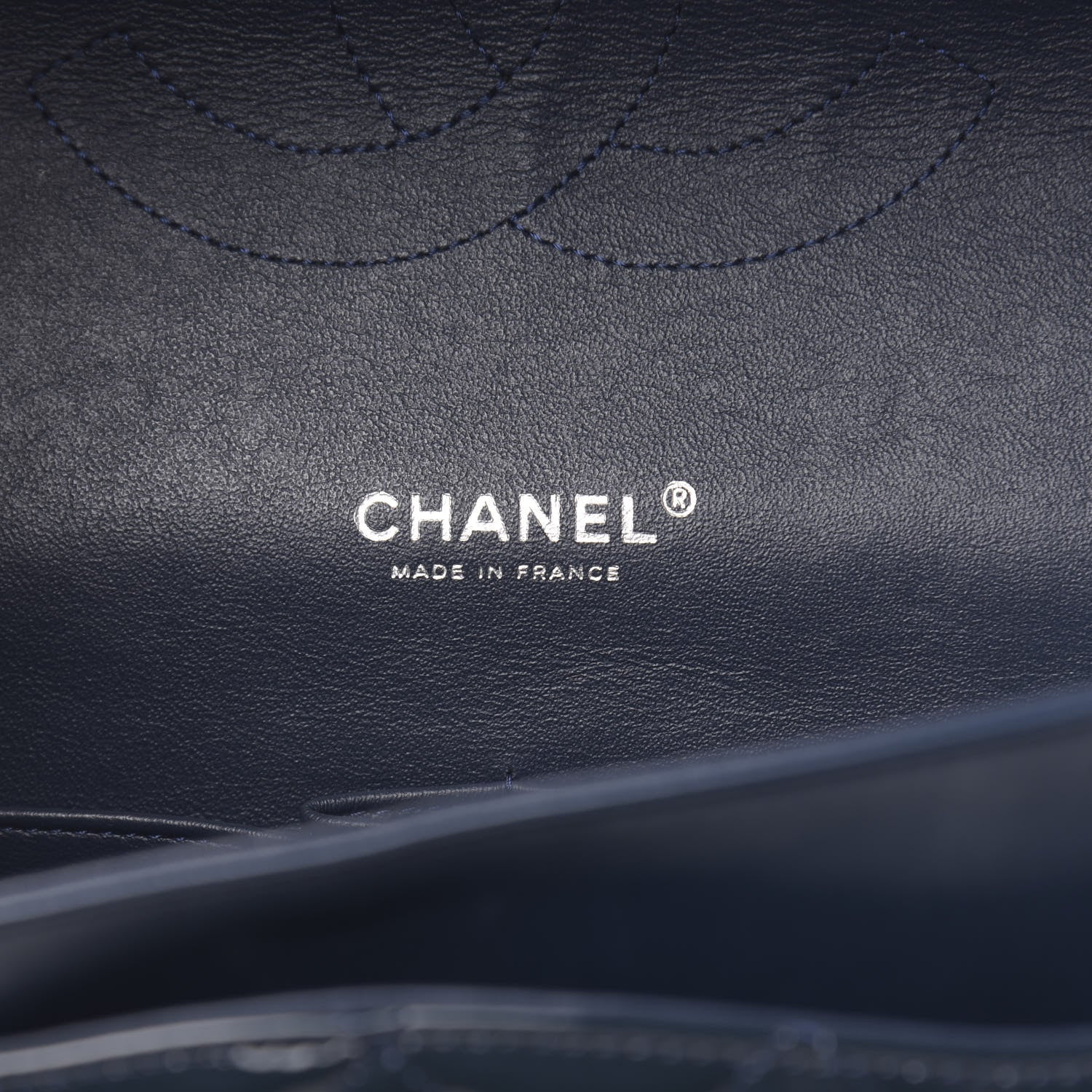 Chanel Patent Quilted Maxi Double Flap Navy Blue 6 of 15