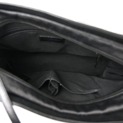 Chanel Aged Calfskin Chevron Quilted Medium Gabrielle Hobo So Black 5 of 12