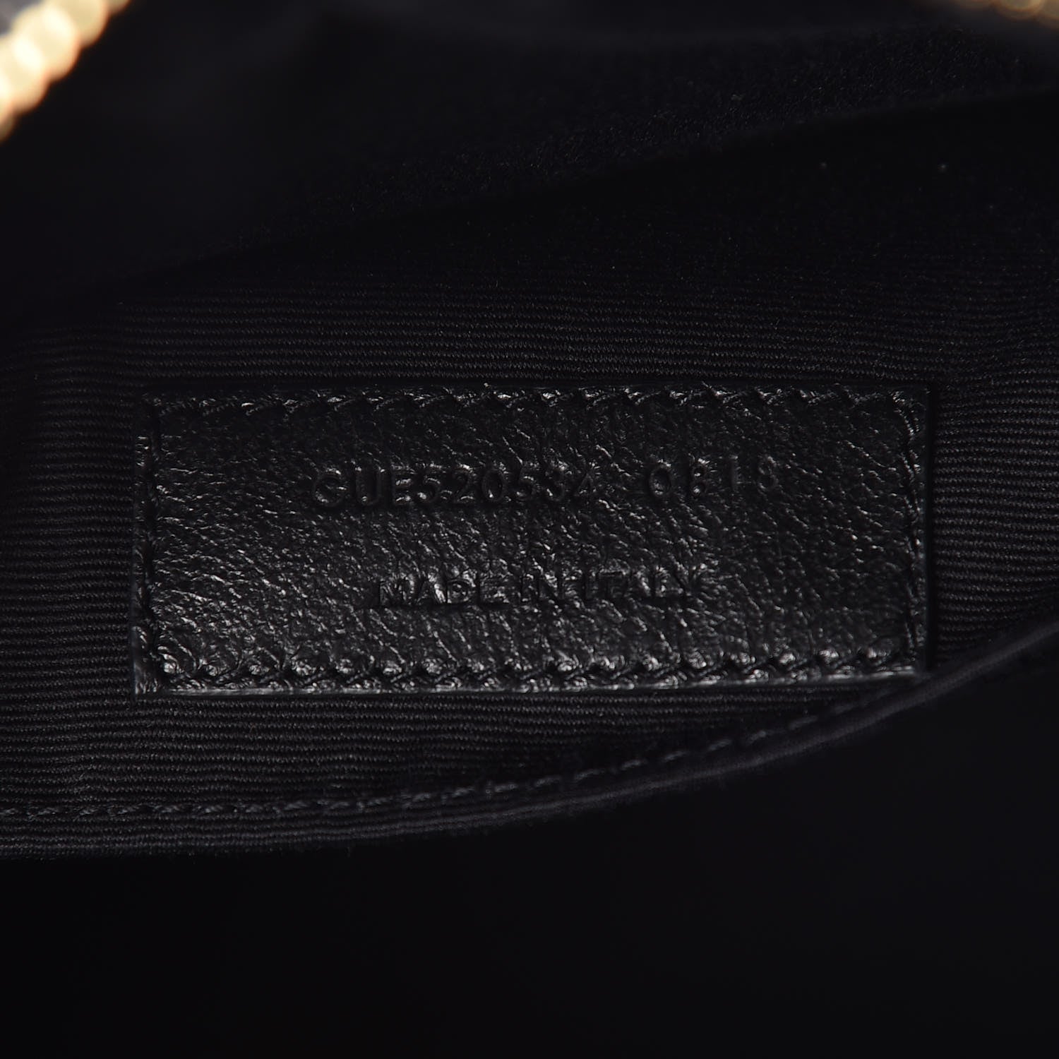 Saint Laurent Calfskin Matelasse Monogram Lou Camera Bag Navy 9 of 9