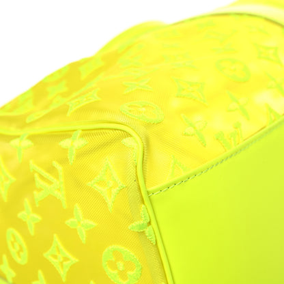 Louis Vuitton Monogram Fluo See Through Keepall Bandouliere 50 Yellow 9 of 15