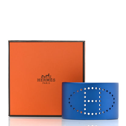 Hermes Aluminium Evelyne Sunset Cuff Bracelet T2 Bleu Egee 5 of 5