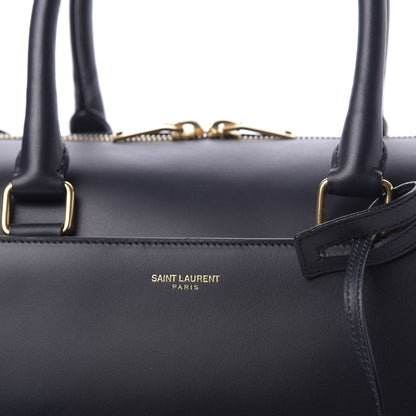 Saint Laurent Calfskin Classic Duffle 6 Black 8 of 10