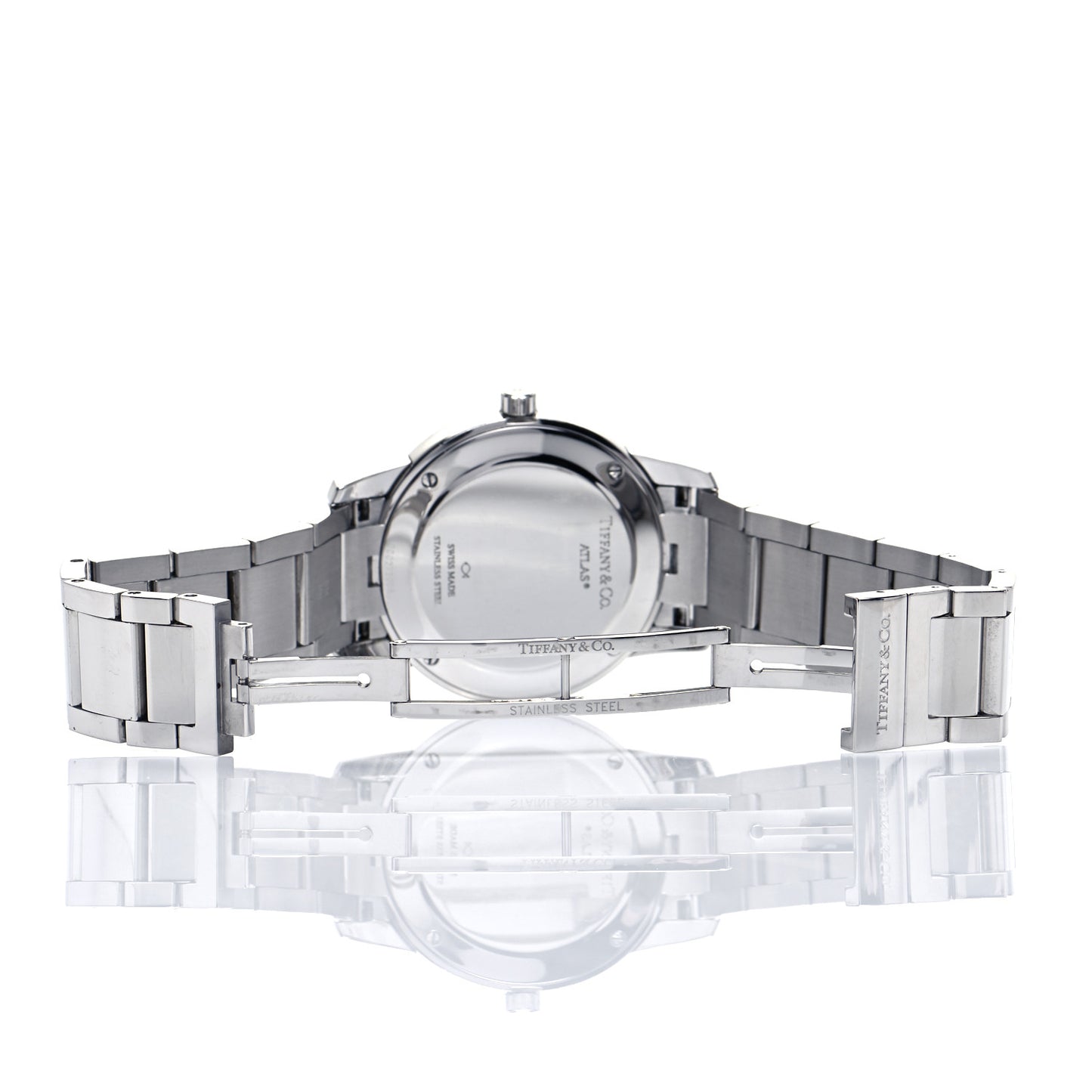 Stainless Steel 37mm Atlas 2-Hand Quartz Watch Blue Azure