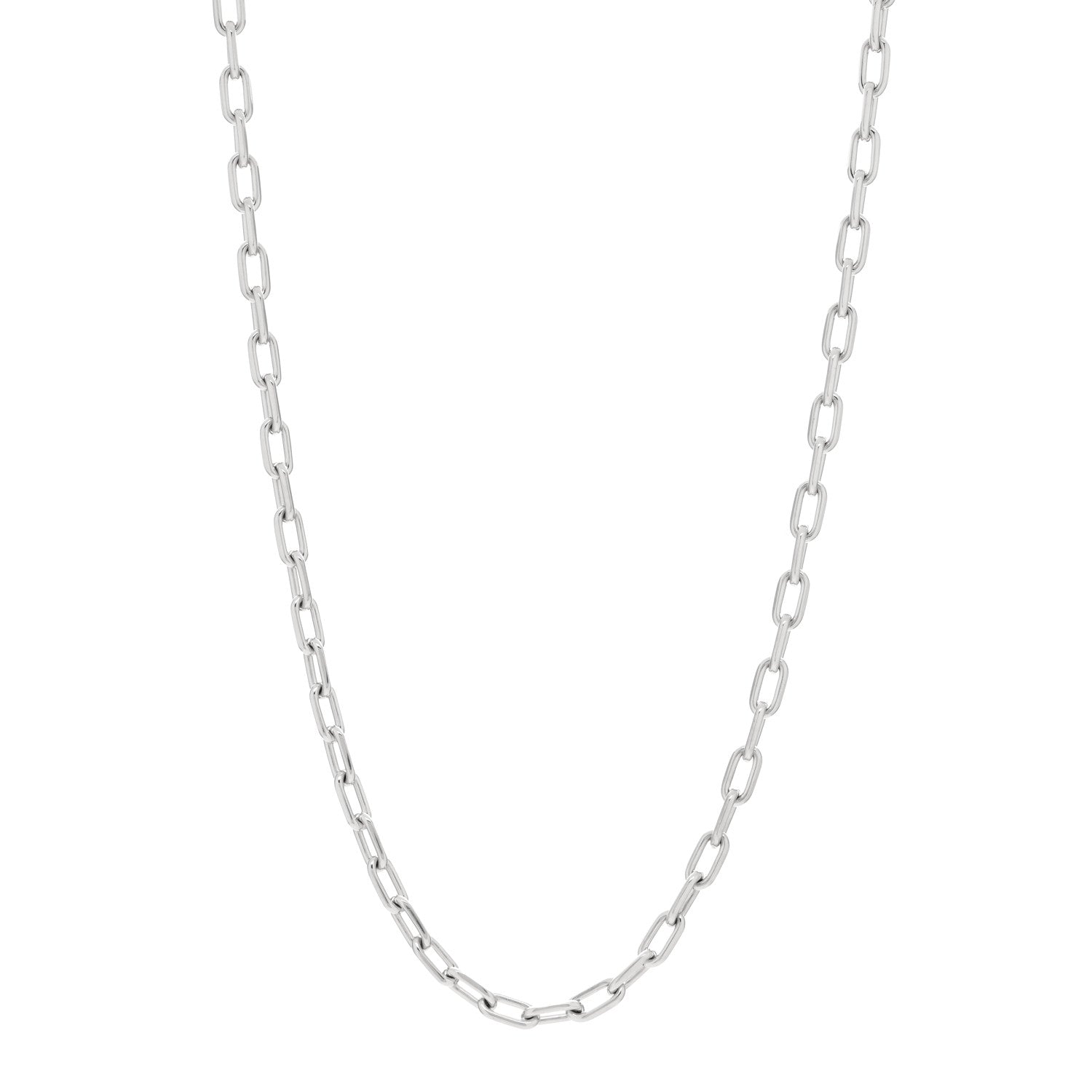 Cartier 18K White Gold 5mm Spartacus Chain Necklace 1 of 3