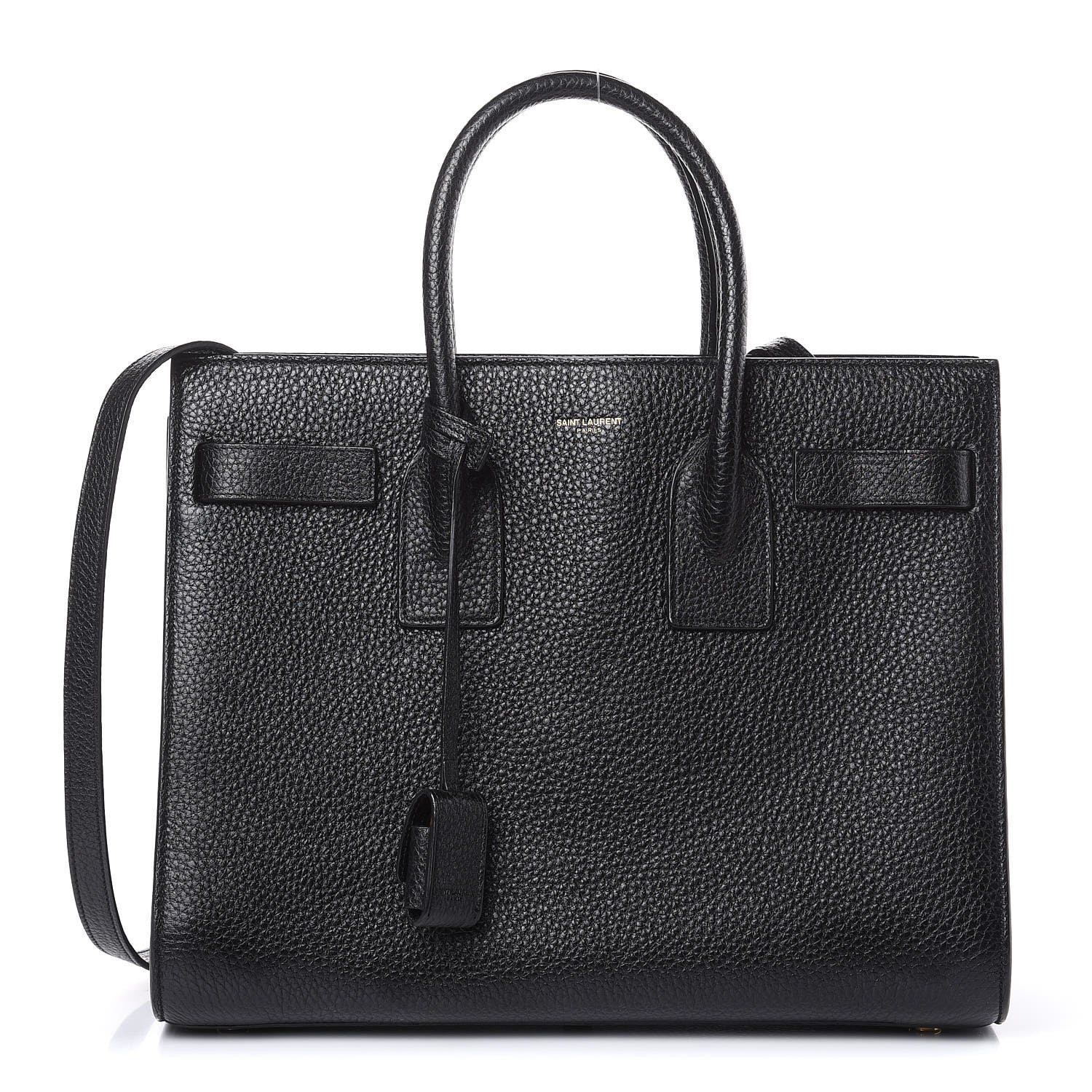 Saint Laurent Grained Calfskin Small Sac De Jour Black 1 of 10