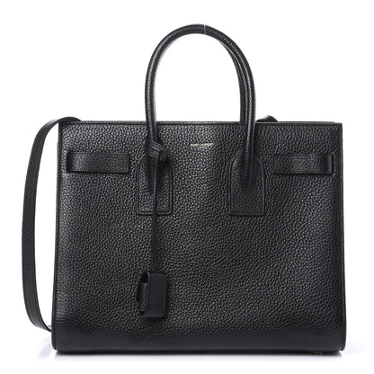 Saint Laurent Grained Calfskin Small Sac De Jour Black 1 of 10
