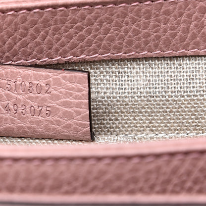 Gucci Dollar Calfskin Interlocking G Top Handle Shoulder Bag Soft Pink 7 of 9