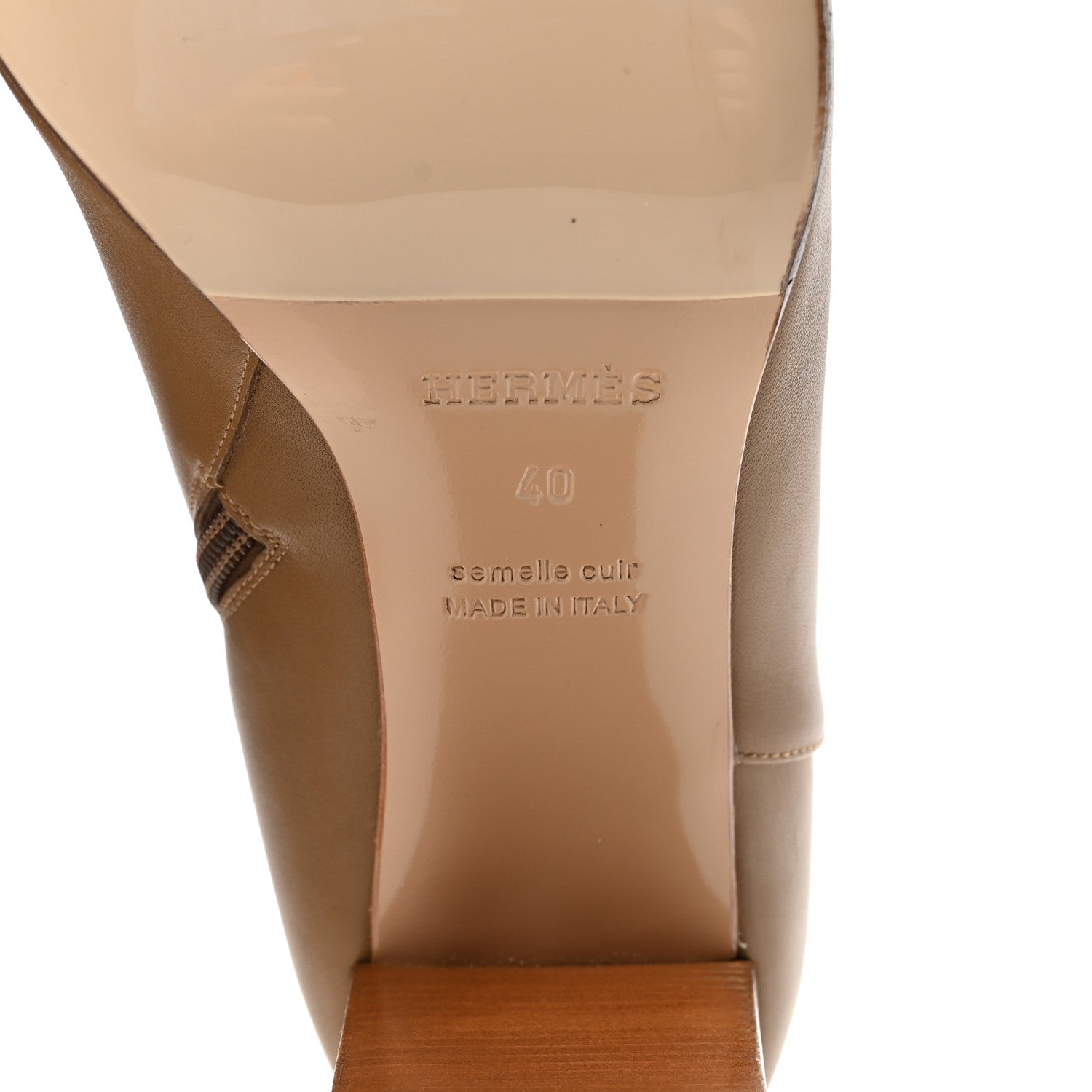 Hermes Calfskin Saint Germain Ankle Boots 40 Brun Fume 7 of 9