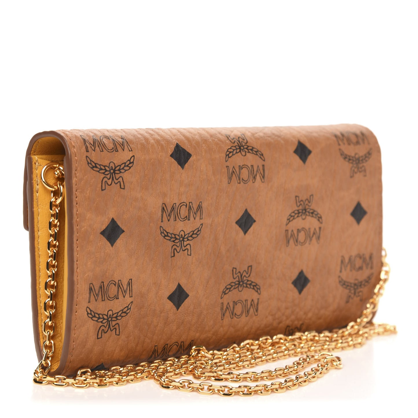 Visetos Large Patricia Wallet On Chain Cognac