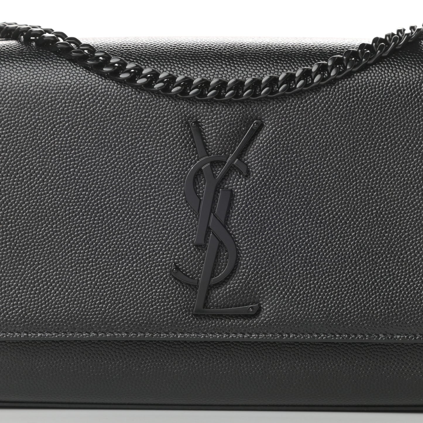 Grain De Poudre Small Monogram Kate Satchel Black