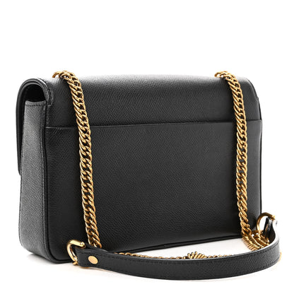 Balenciaga Calfskin BB Chain Wallet Black 3 of 10