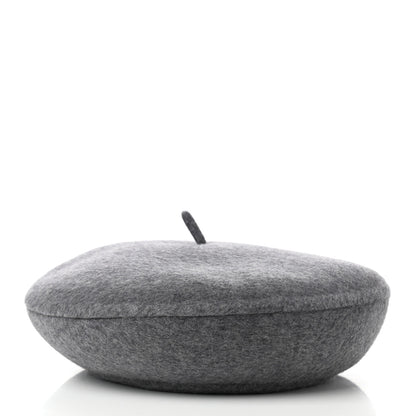 Christian Dior Wool Oblique Reversible Chic Beret 58 Gray 4 of 8
