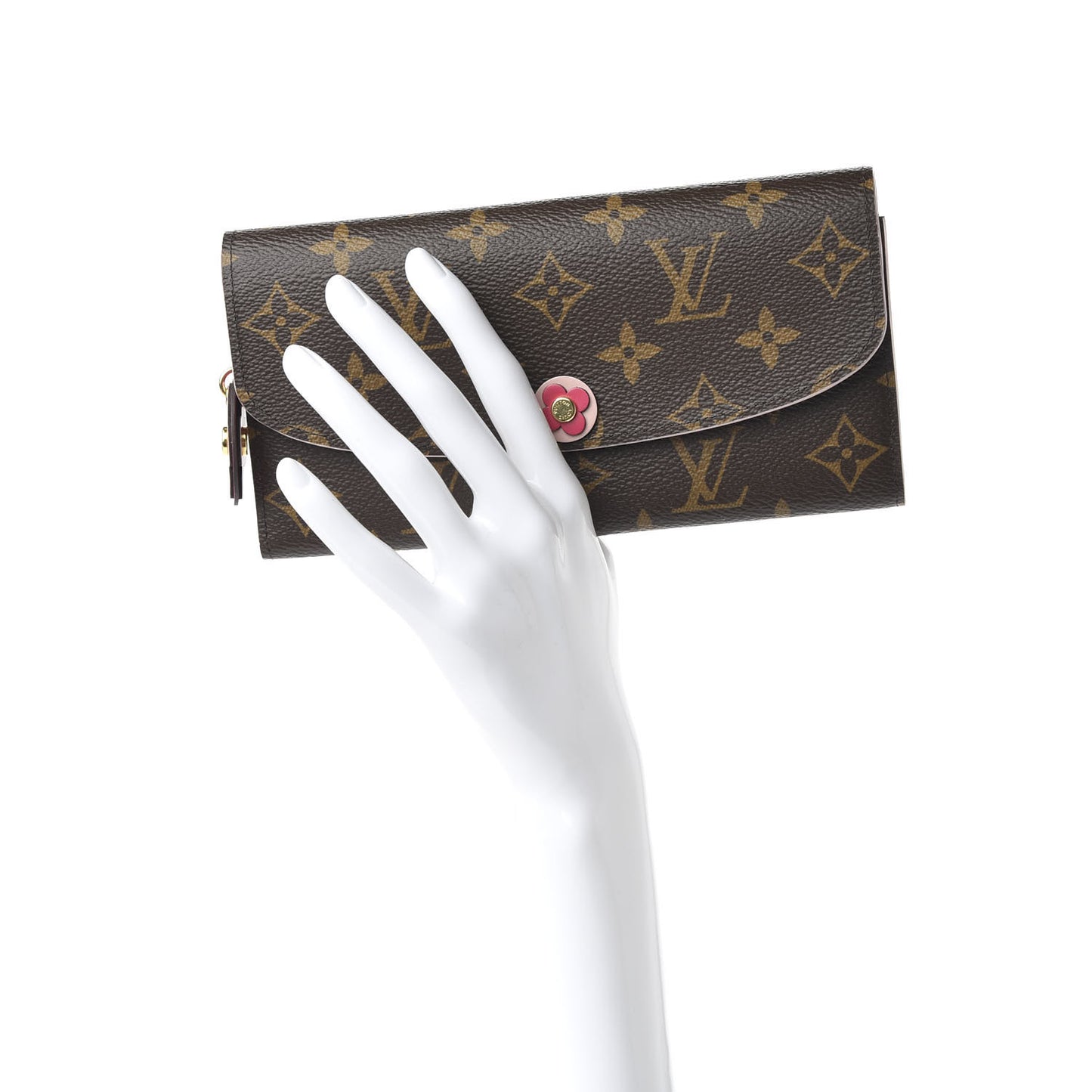 Monogram Bloom Flower Emilie Wallet Fuchsia