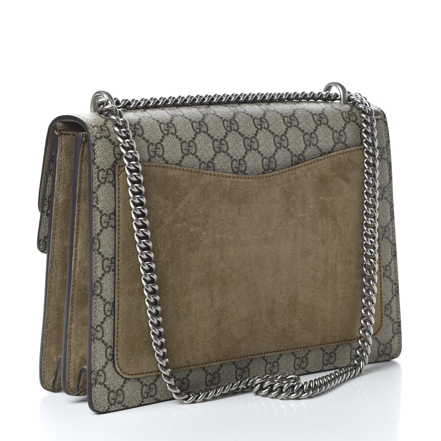Gucci GG Supreme Monogram Embroidered Medium Dionysus Shoulder Bag Beige 3 of 10