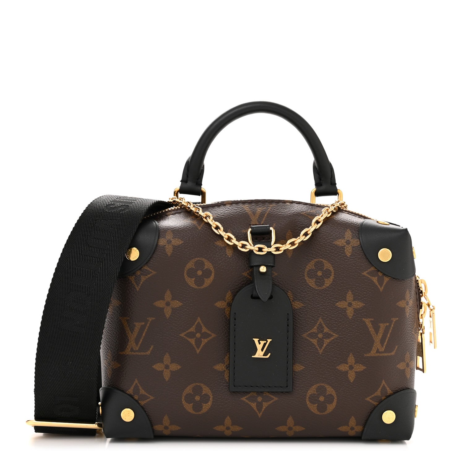 Louis Vuitton Monogram Petite Malle Souple Black 1 of 10