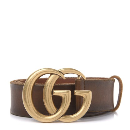 Gucci Faded Calfskin Double G 40mm Belt 95 38 Cuir 1 of 6