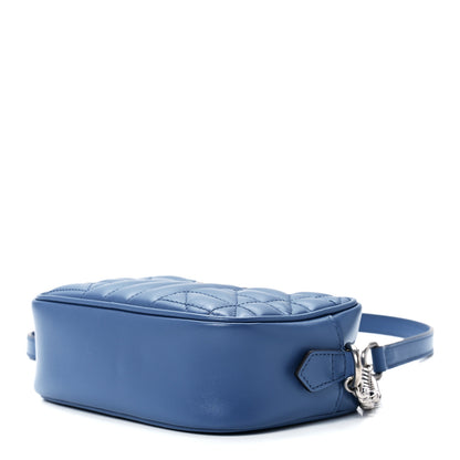 Gucci Calfskin Matelasse Aria Mini GG Marmont Chain Shoulder Bag Clear Blue 10 of 12