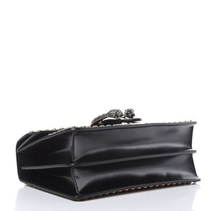 Gucci Calfskin Floral Embroidered Studded Small Dionysus Shoulder Bag Black 5 of 11