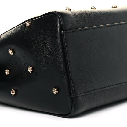 Fendi Nappa Crystal Studded XS Peekaboo Iconic Satchel Black 7 of 8
