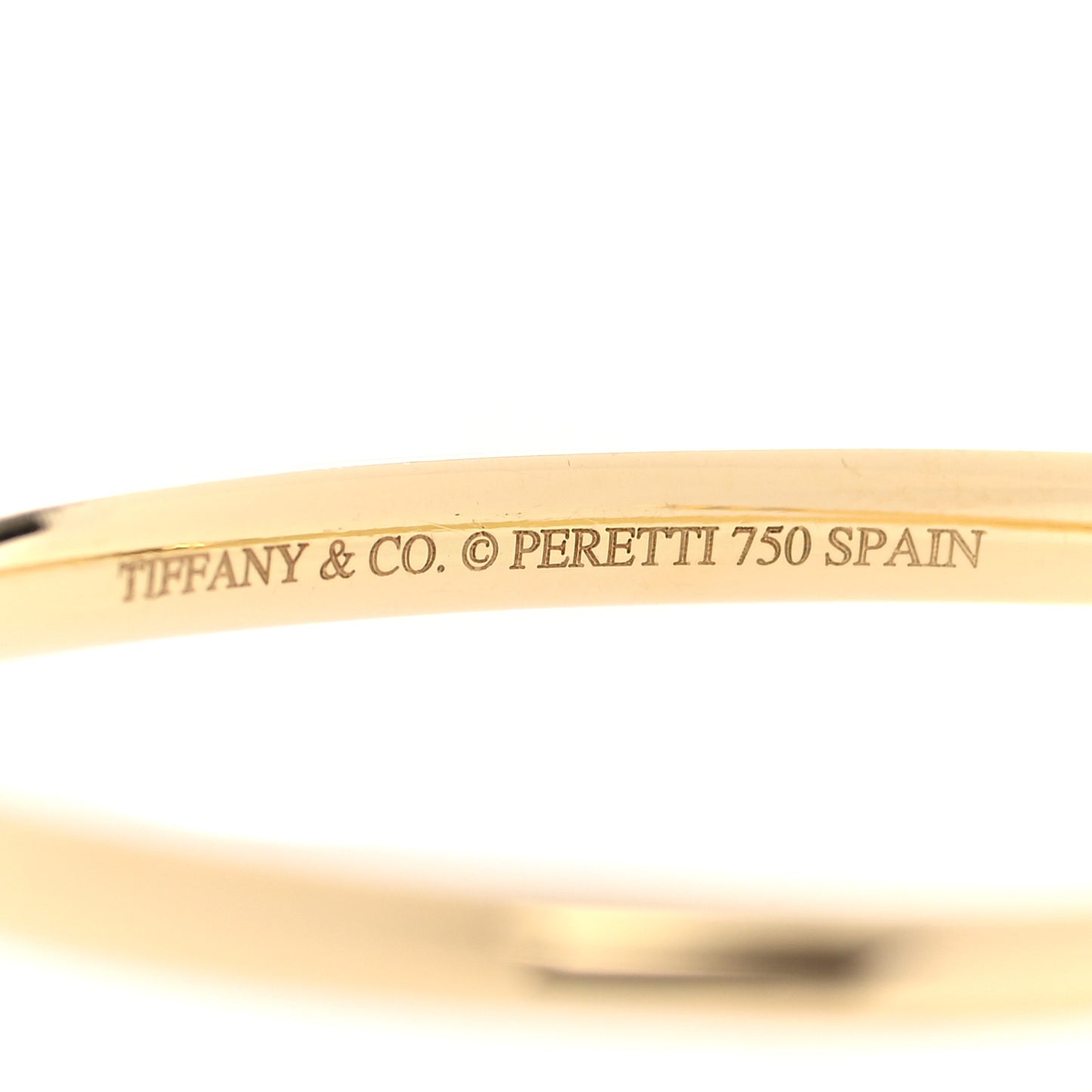 18K Yellow Gold Diamond Elsa Peretti Snake Bangle Bracelet