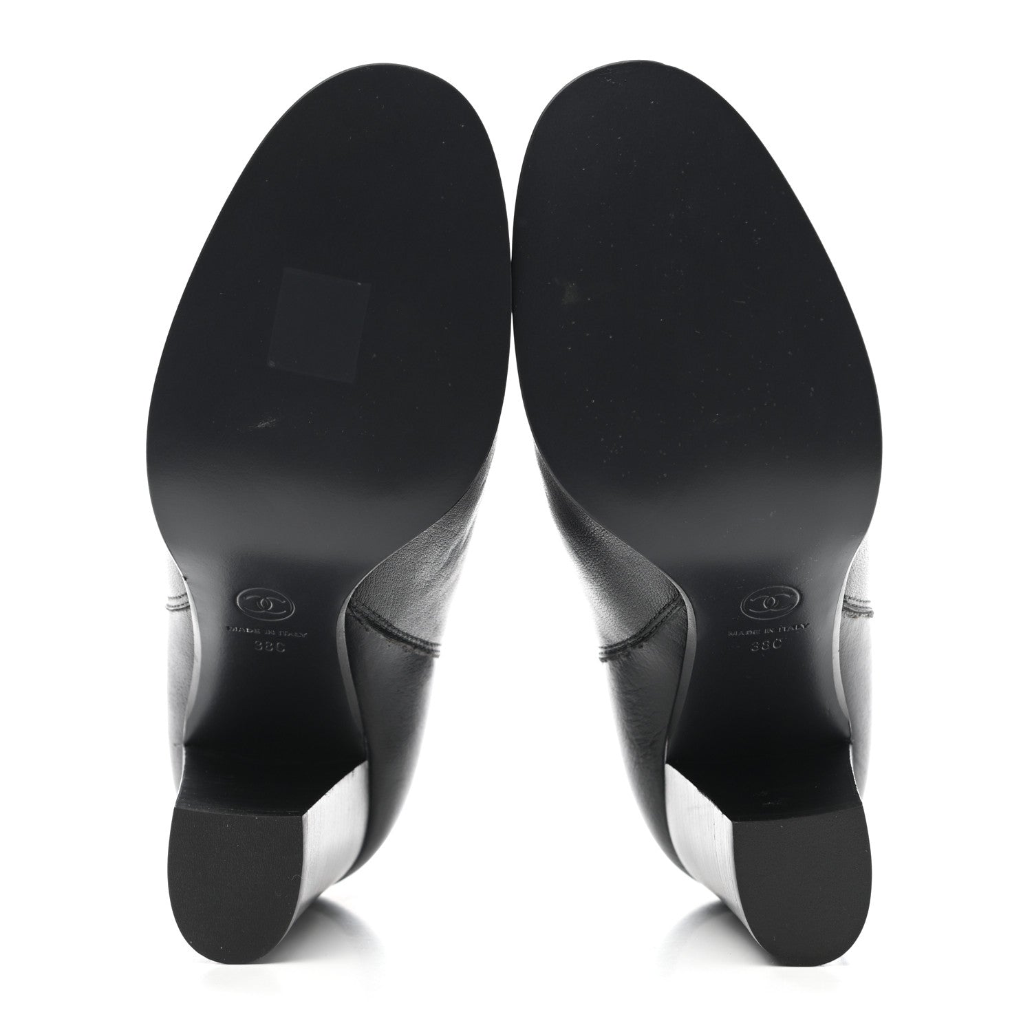 Chanel CC Ankle Boots 38 Black 5 of 12