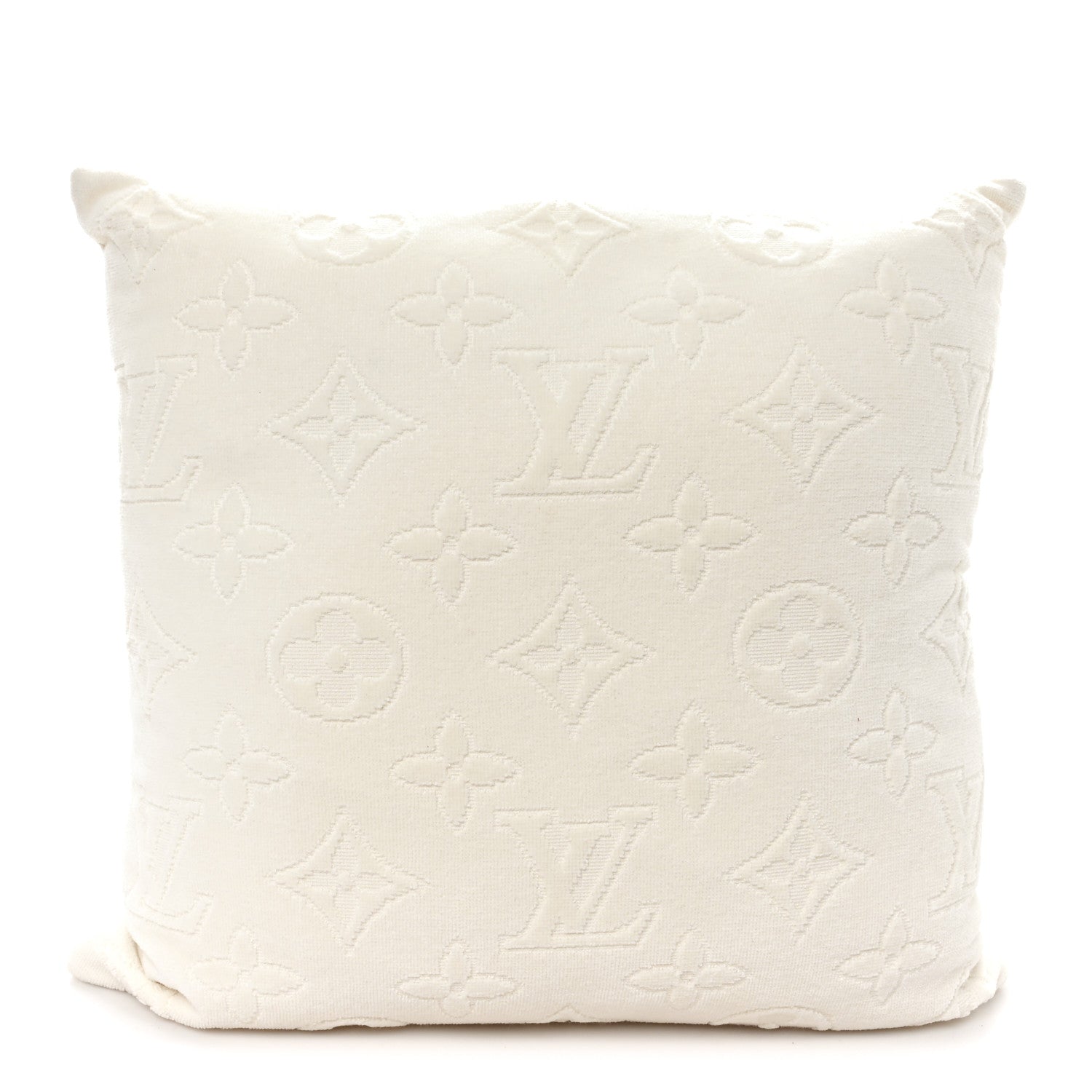Louis Vuitton Cotton Beach Cushion Pillow Creme 2 of 3