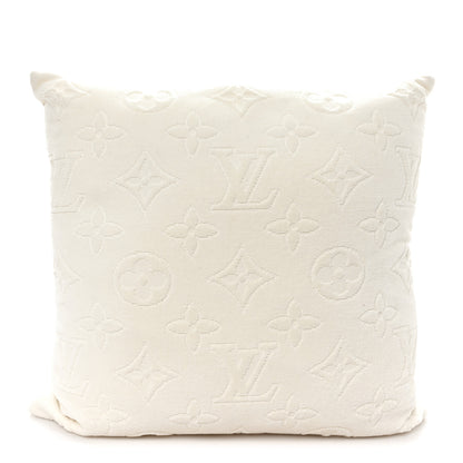 Louis Vuitton Cotton Beach Cushion Pillow Creme 2 of 3