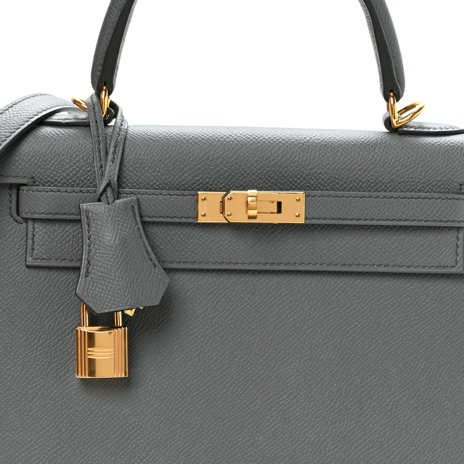 Hermes Epsom Kelly Sellier 25 Vert De Gris 8 of 11