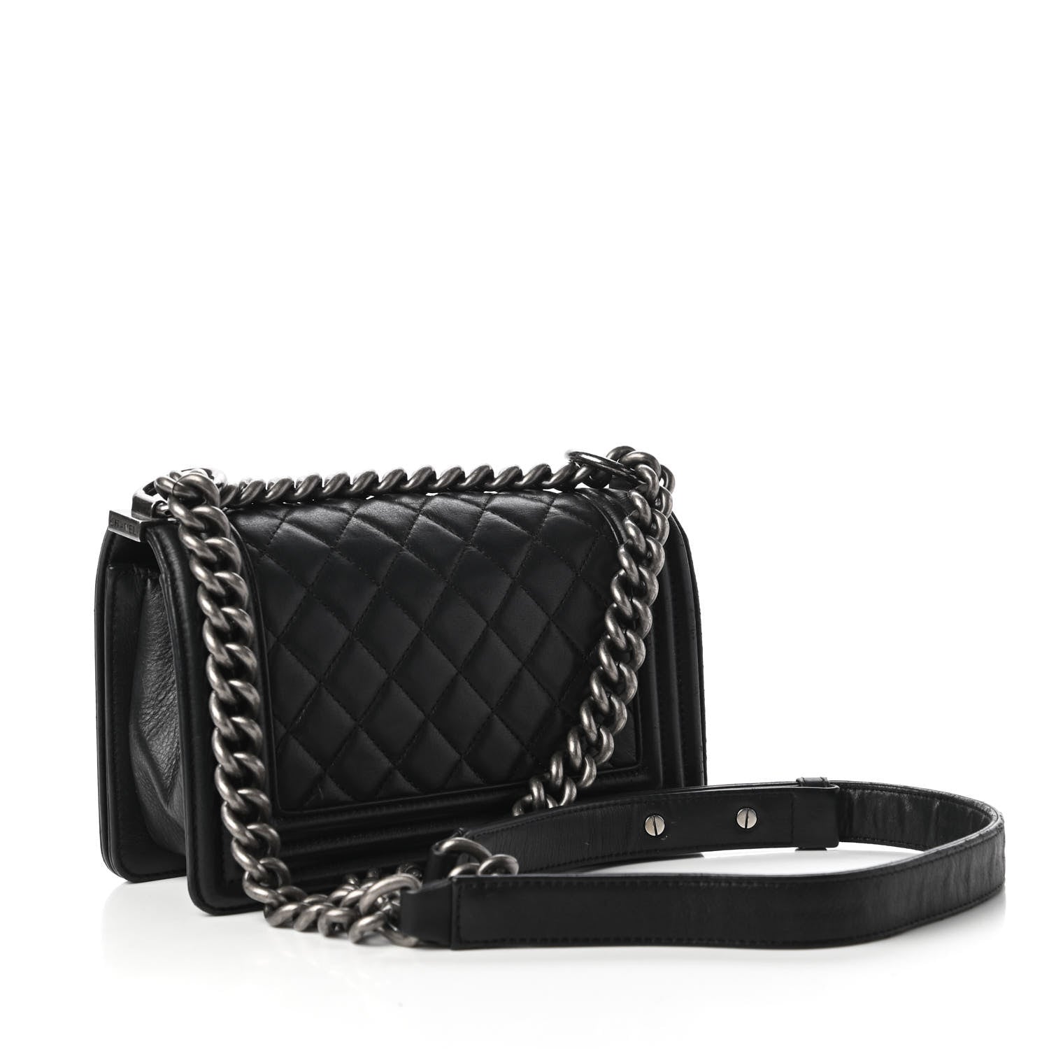 Chanel Calfskin Quilted Small Boy Flap Black 3 of 12