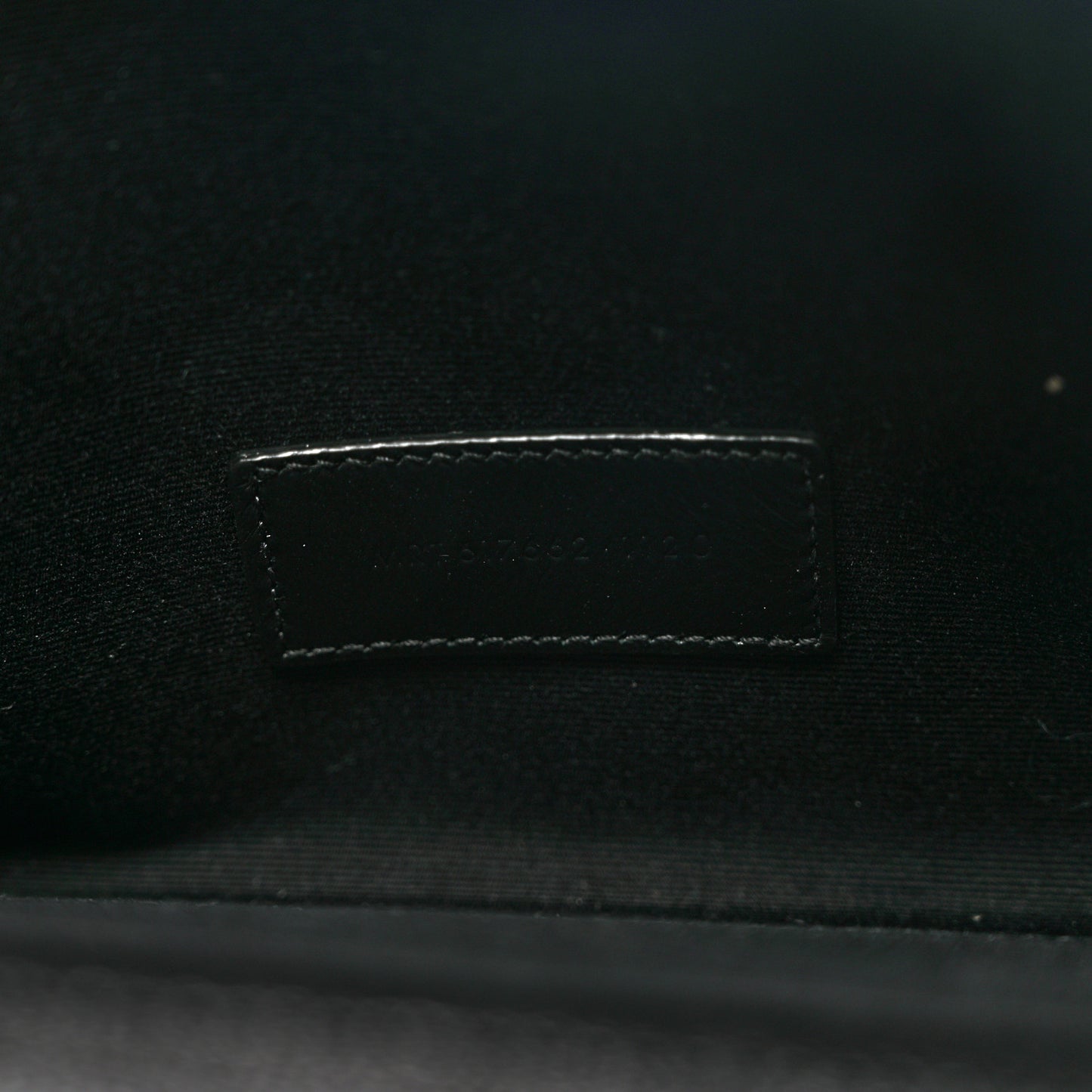 Grain De Poudre Matelasse Chevron Monogram Envelope Clutch Black