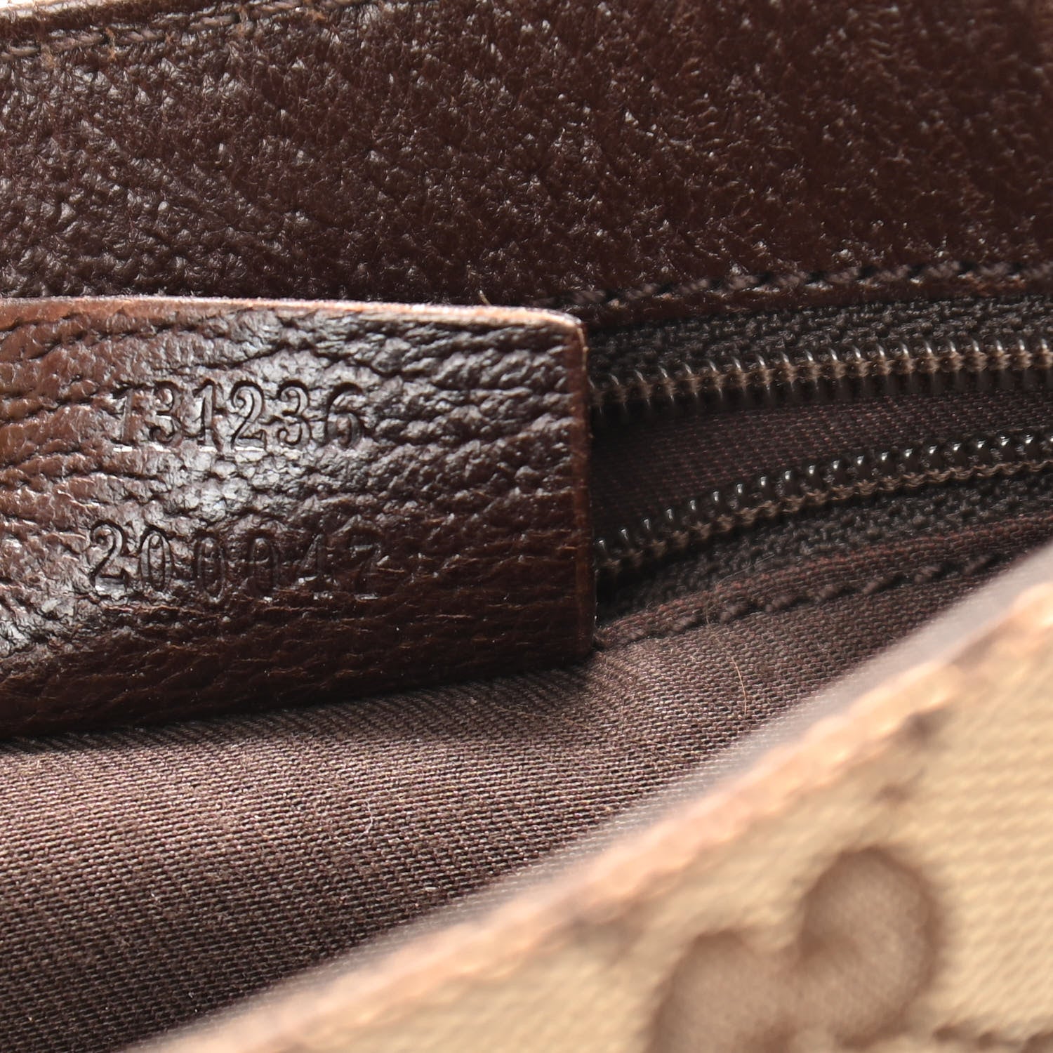 Gucci Monogram Waist Pouch Bag Dark Brown 7 of 10